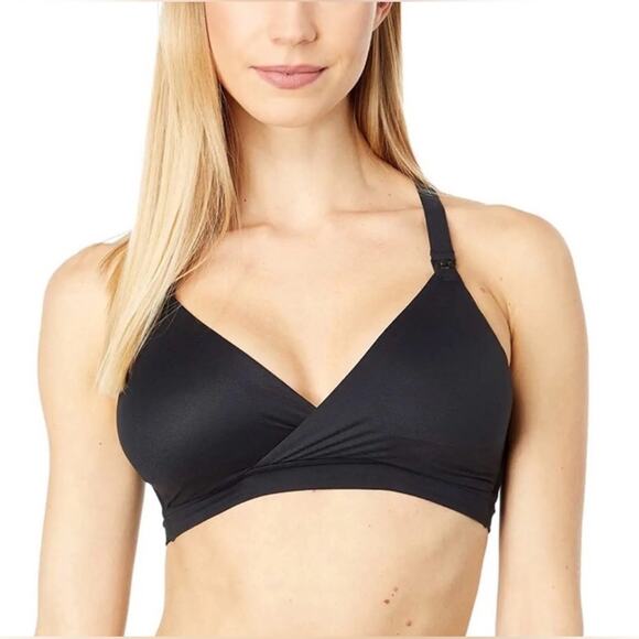🆕 NWT SPANX Bra-llelujah Mama Nursing Bra Maternity Very Black Clip Down Cup XS - Picture 6 of 16